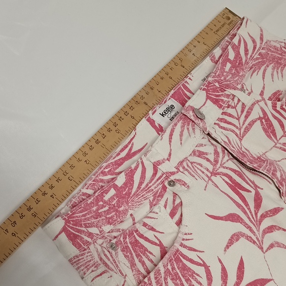 Kensie jeans the skirt destress frayed hem stretch casual women's size 8 / 29 - Picture 6 of 9